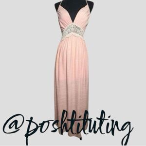 NWOT Funktribe Peach Cotton Boho Maxi sz S